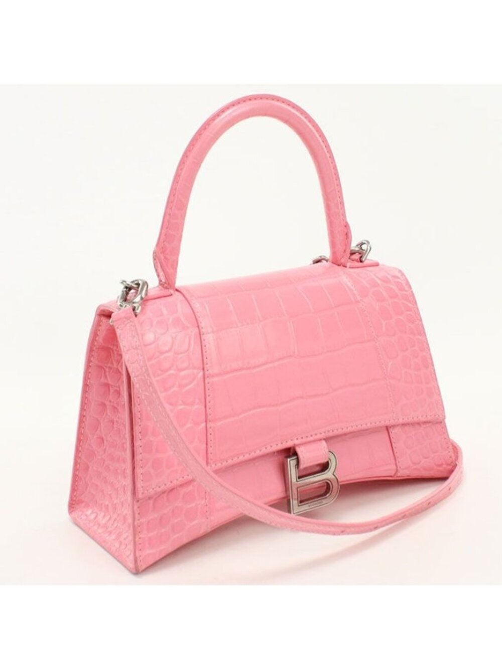 Balenciaga Small Hourglass Handbag Leather